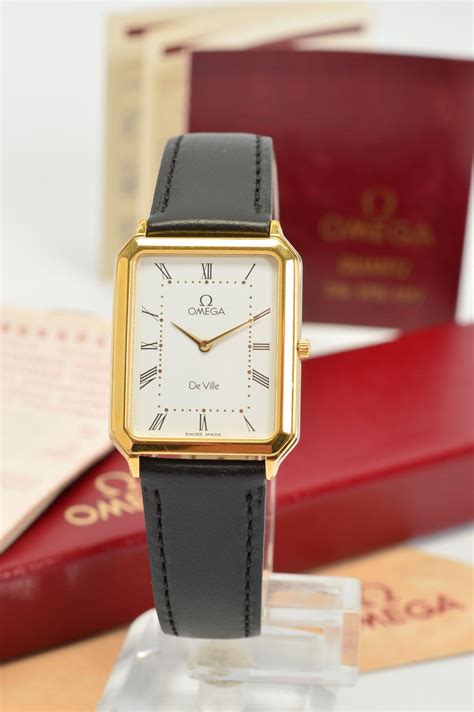 omega ladies watch de ville|Omega De Ville rectangular watches.